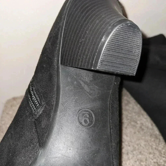 Universal Thread Ada Dress Boots Black‎ Faux Suede Size 9 NEW - Picture 6 of 11